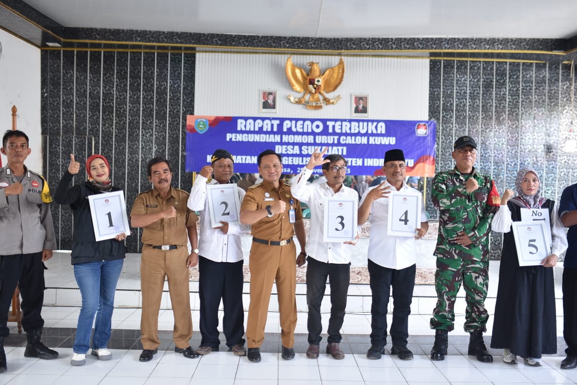 PanPilwu Sukajati Tetapkan Nomor Urut Lima Calon Kuwu dalam Rapat Pleno Terbuka