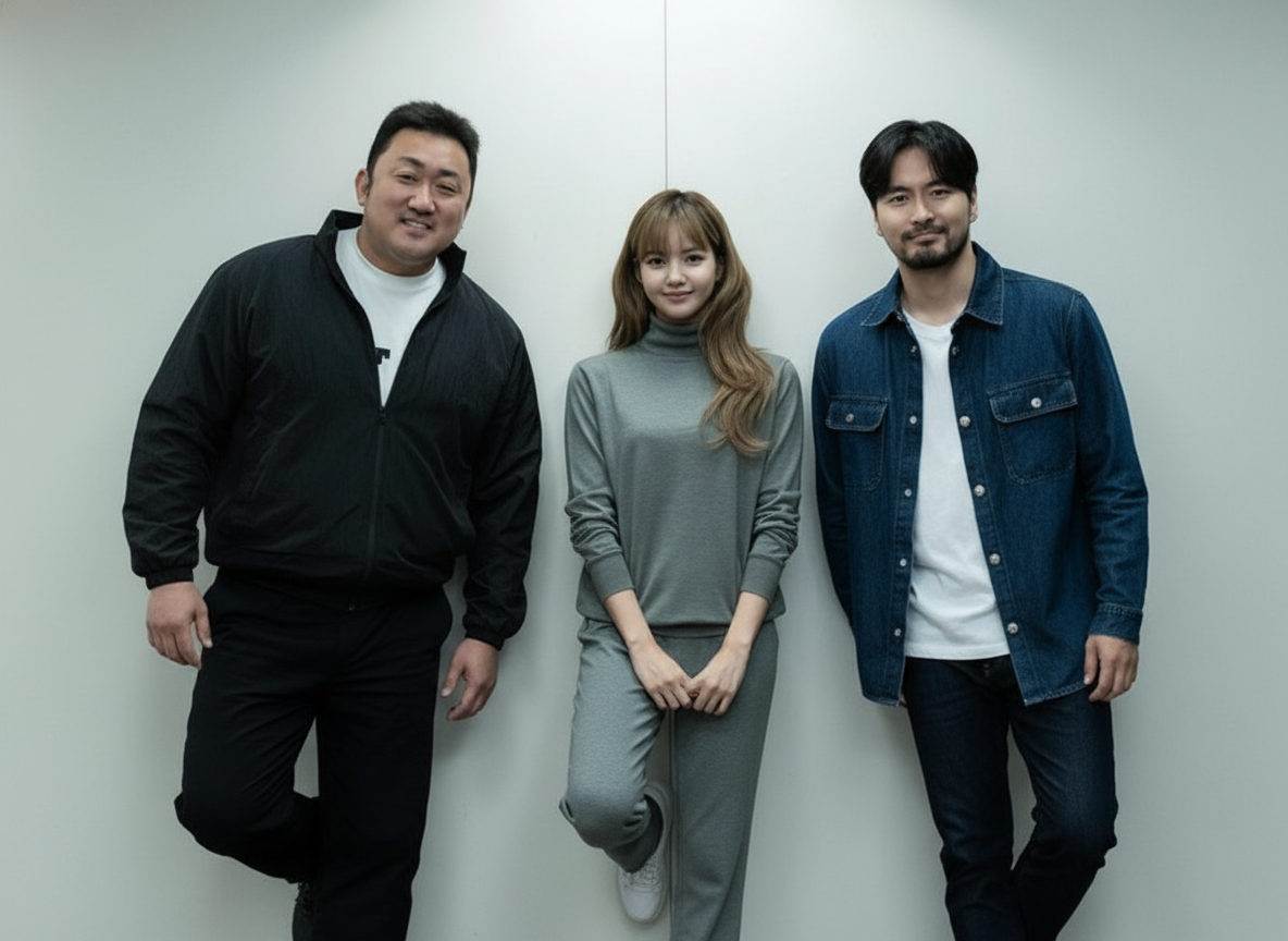 Ma Dong Seok, Lisa BLACKPINK, dan Lee Jin Uk/ Foto: Netflix