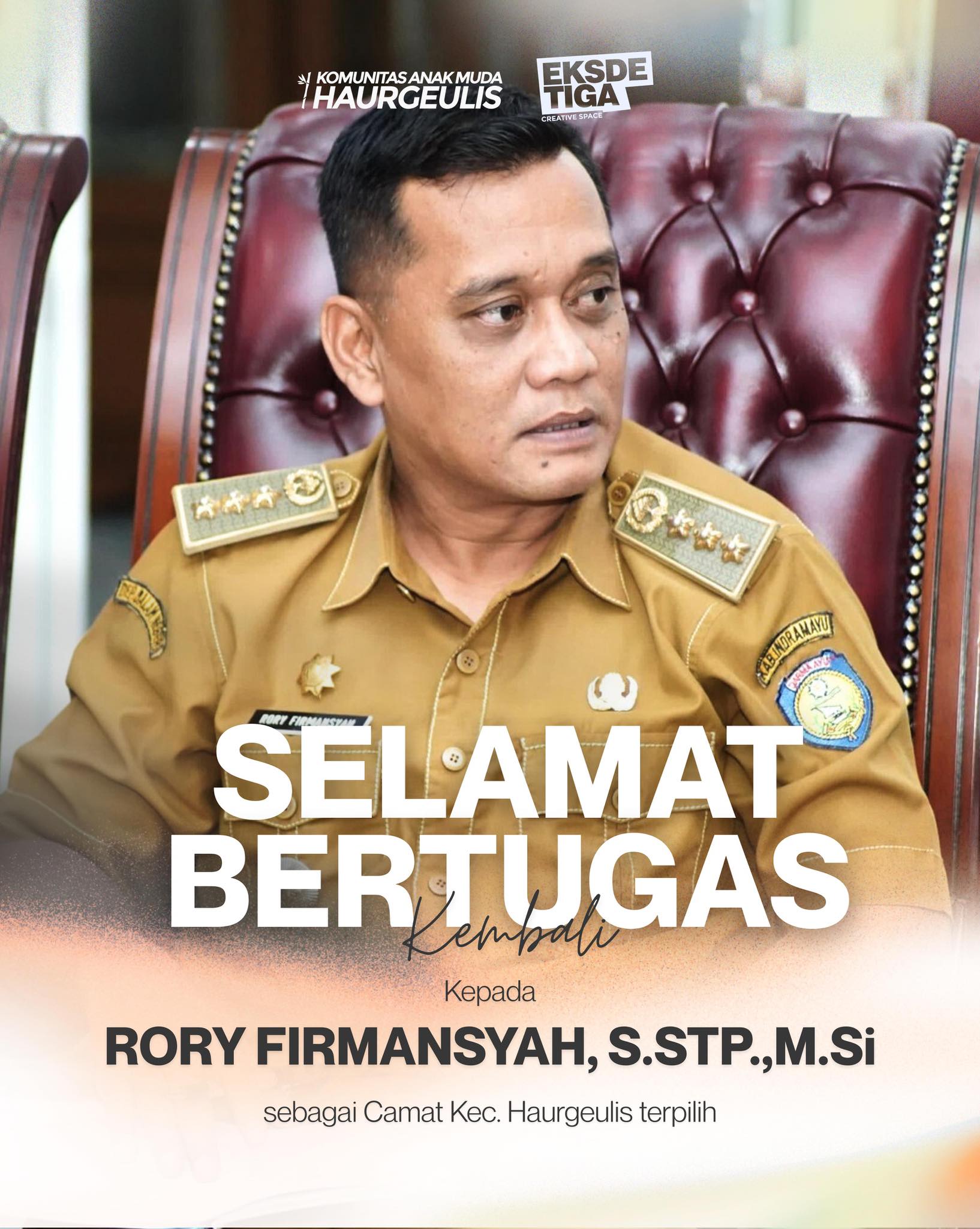 Profil Lengkap Camat Haurgeulis Rory Firmansyah: Dedikasi untuk Indramayu