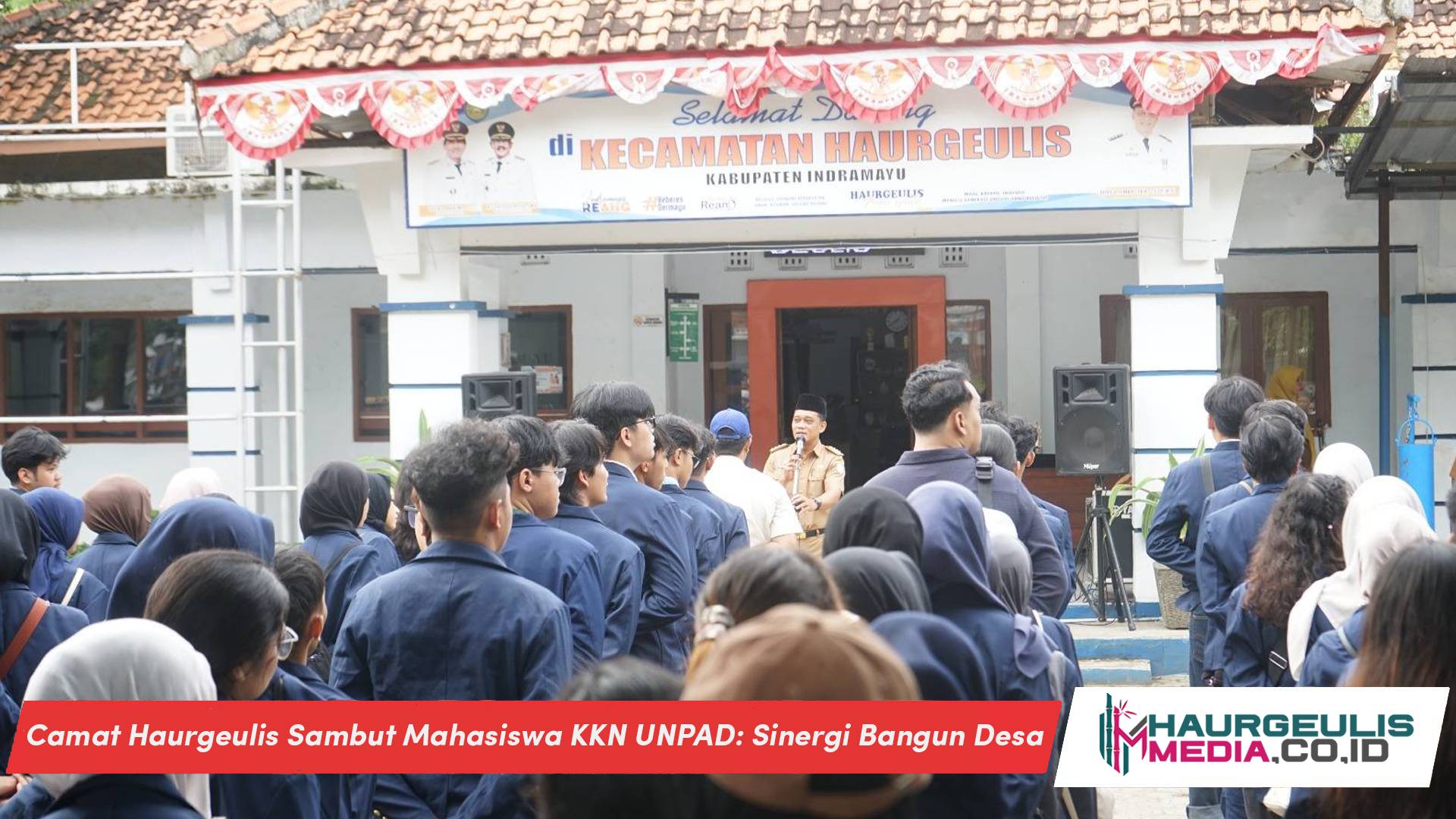 Camat Haurgeulis Sambut Mahasiswa KKN UNPAD: Sinergi Bangun Desa