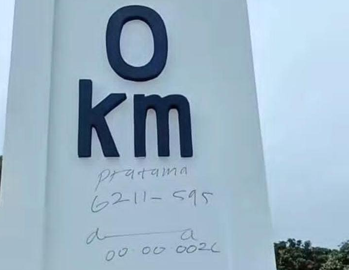 Vandalisme Tugu 0 KM Indramayu Barat: Kode Misterius atau Iseng?