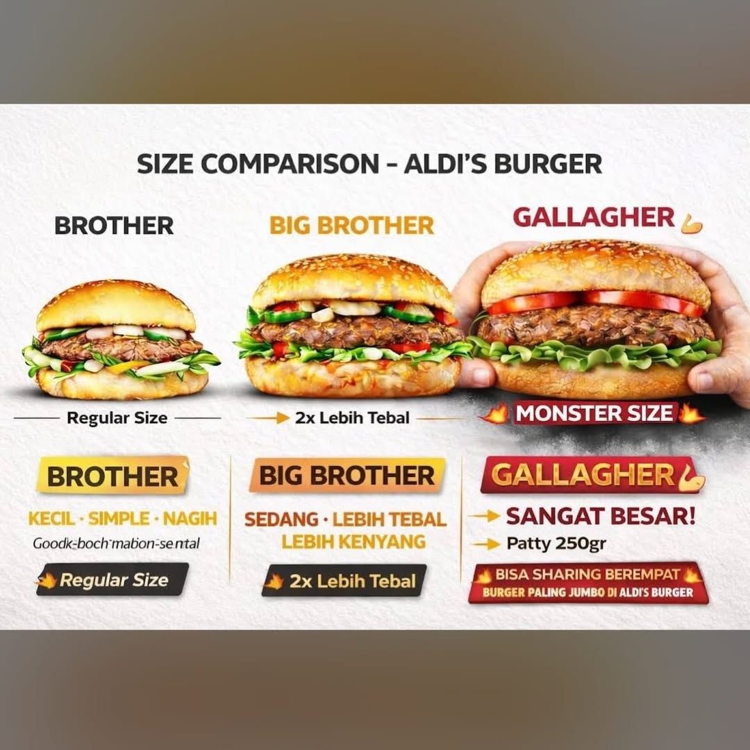 Trik marketing Aldis Burger milik Aldi Taher/ Foto: Instagram.com/alditaher.official