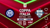 Live ANTV: Inter Milan vs Como Semifinal Coppa Italia