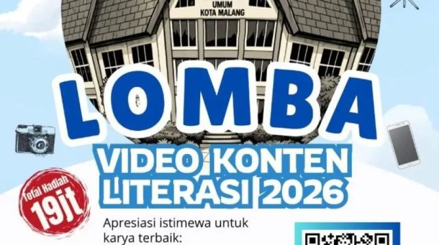 Lomba Video Literasi Malang 2026: Karya 5-7 Menit Dilihat