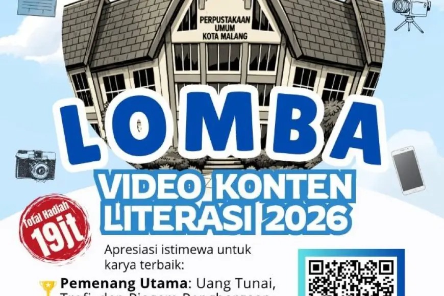 Lomba Video Literasi Malang 2026: Karya 5-7 Menit Dilihat