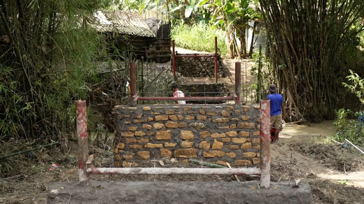 Pembangunan Jembatan Beton di Desa Pilangrejo Boyolali, Gantikan Jembatan Bambu