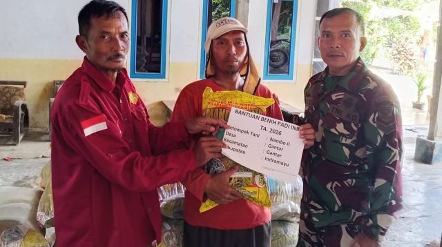 Babinsa Gantar Kawal Distribusi Bibit Padi: Dukungan TNI untuk Petani