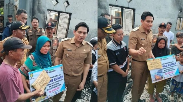 Bupati Lucky Hakim: Bantuan Stimulan Korban Kebakaran Tukdana