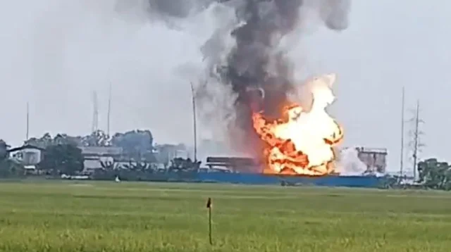 Kebakaran di Pertamina Rajaiyang Indramayu Terekam Kamera, Netizen Heboh