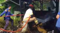 Kebakaran Gudang Kardus Totoran: Damkar Indramayu Berjibaku Padamkan