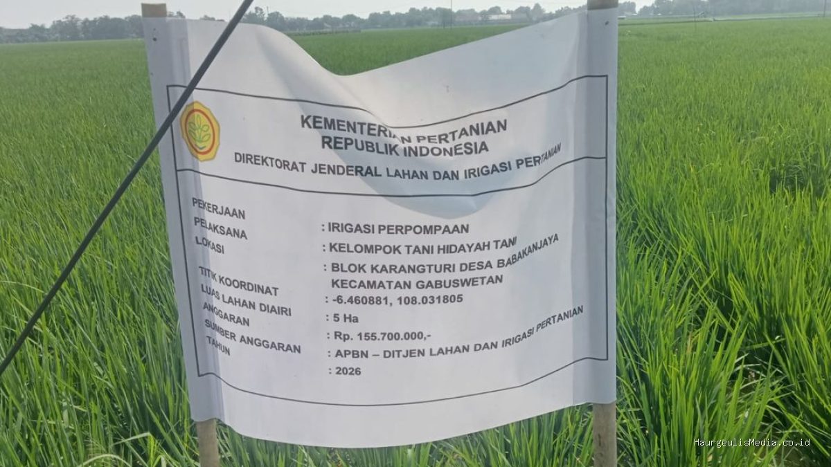Bantuan Irigasi Pompa Kementan untuk 170 Kelompok Tani Indramayu Dongkrak Index Pertanaman