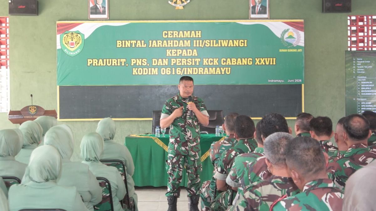 Ceramah Pembinaan Mental Prajurit PNS Persit Kodim Indramayu oleh Bintaljarahdam III/Siliwangi