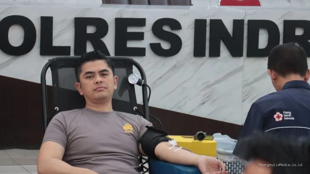 Donor Darah Polres Indramayu: Terkumpul Puluhan Labu Darah