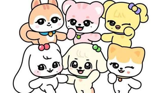 Grup K-Pop dengan Karakter Animasi Menggemaskan