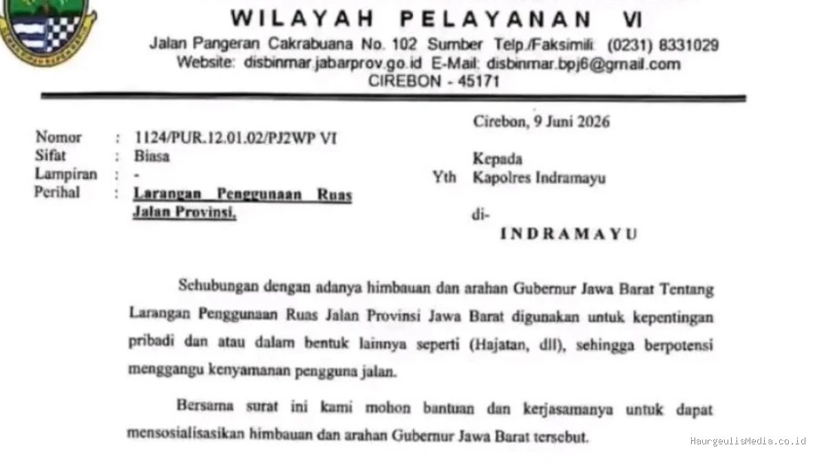 Hajatan Tutup Jalan Provinsi Dilarang Jabar, Ruas Vital Indramayu Steril