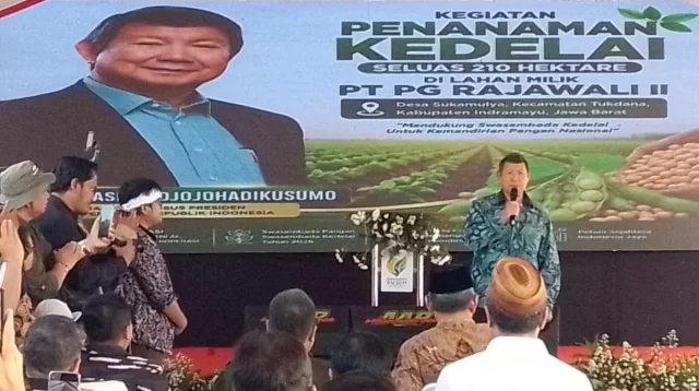 Hashim Hadiri Penanaman Kedelai Nasional di Indramayu, Utusan Khusus Prabowo