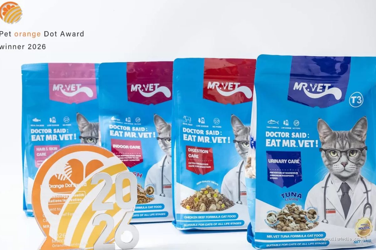 MR.VET Meraih Penghargaan Bergengsi Kategori Bioteknologi, Memimpin Pasar Makanan Hewan Peliharaan Asia Tenggara