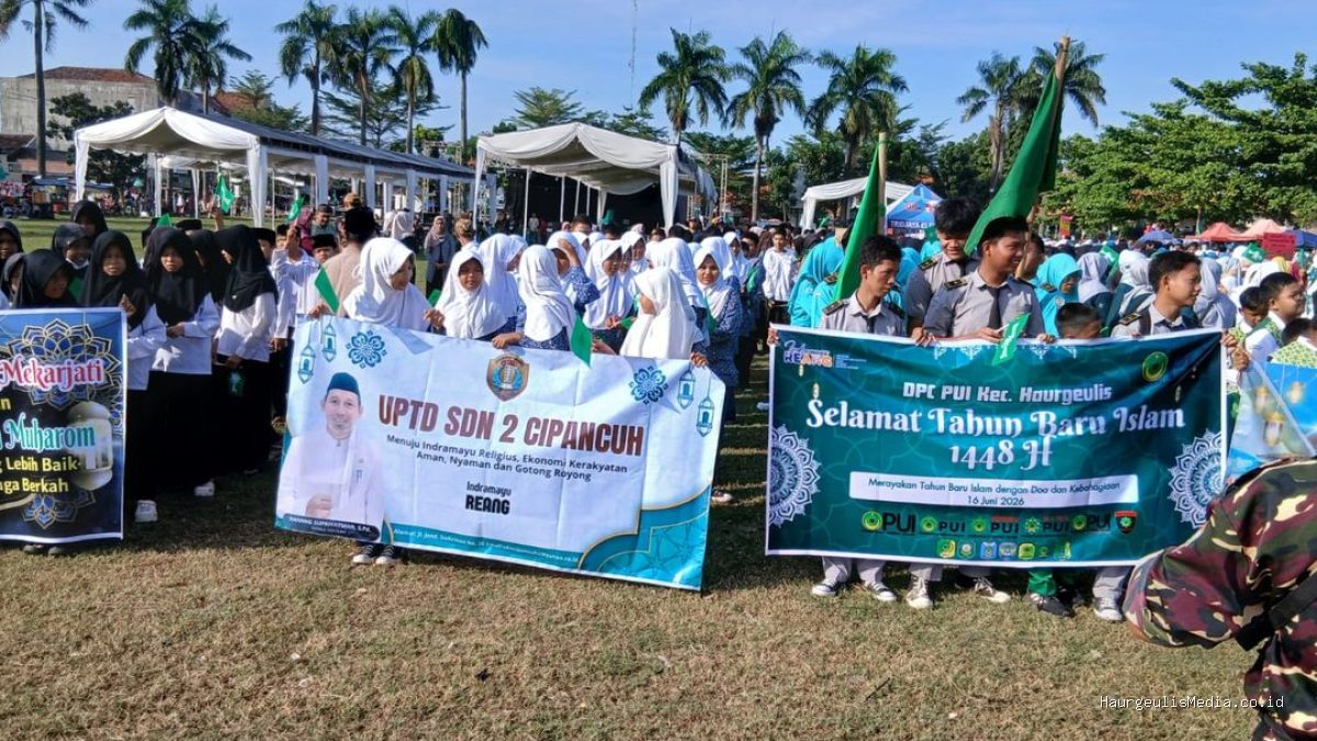 Pawai Tahun Baru Islam 1 Muharam 1448 H Haurgeulis: Ribuan Warga & Pelajar Ikut
