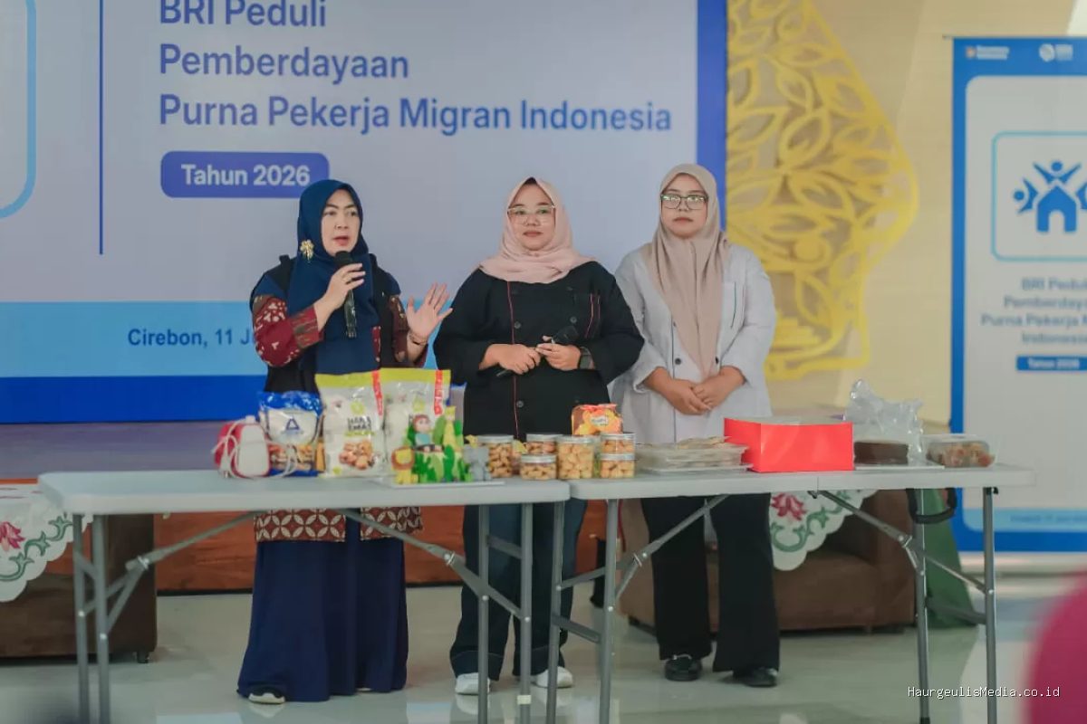 Pelatihan Kewirausahaan untuk Purna Pekerja Migran Indonesia oleh BRI Peduli di Cirebon
