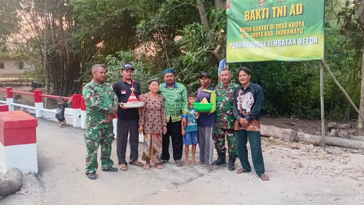 Pembangunan Jembatan Garuda Rampung, Warga Tegal Indramayu Gelar Syukuran