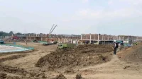 Progres Pembangunan Sekolah Rakyat Indramayu 61,60%