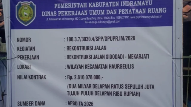 Proyek Jalan Rp2,81 Miliar Sidodadi Haurgeulis Disorot, Dugaan Penyimpangan