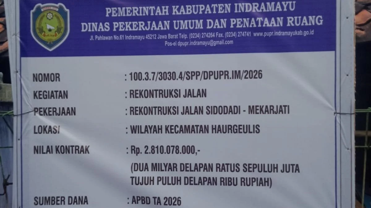 Proyek Jalan Rp2,81 Miliar Sidodadi Haurgeulis Disorot, Dugaan Penyimpangan