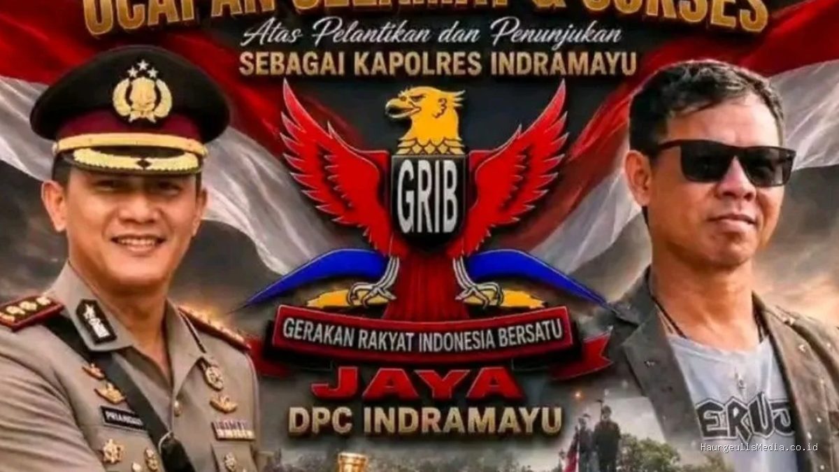 AKBP Prianggo Malau Jabat Kapolres Indramayu, Ketua GRIB Jaya Suwanto Beri Ucapan Selamat