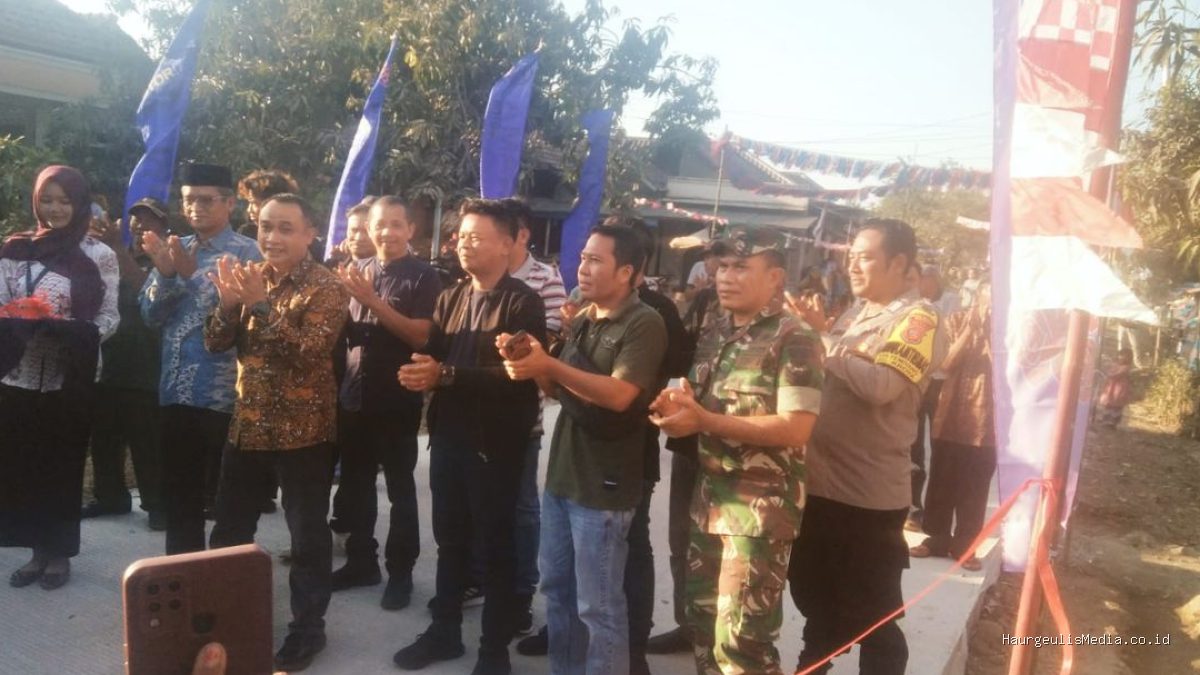 Betonisasi Jalan Blok Rancawas Tuntas, Warga Temiyang Bersyukur
