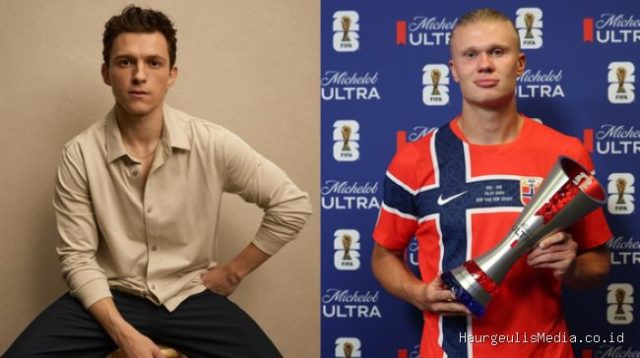 Erling Haaland Akhirnya Bertemu Tom Holland Setelah Sempat Terkendala