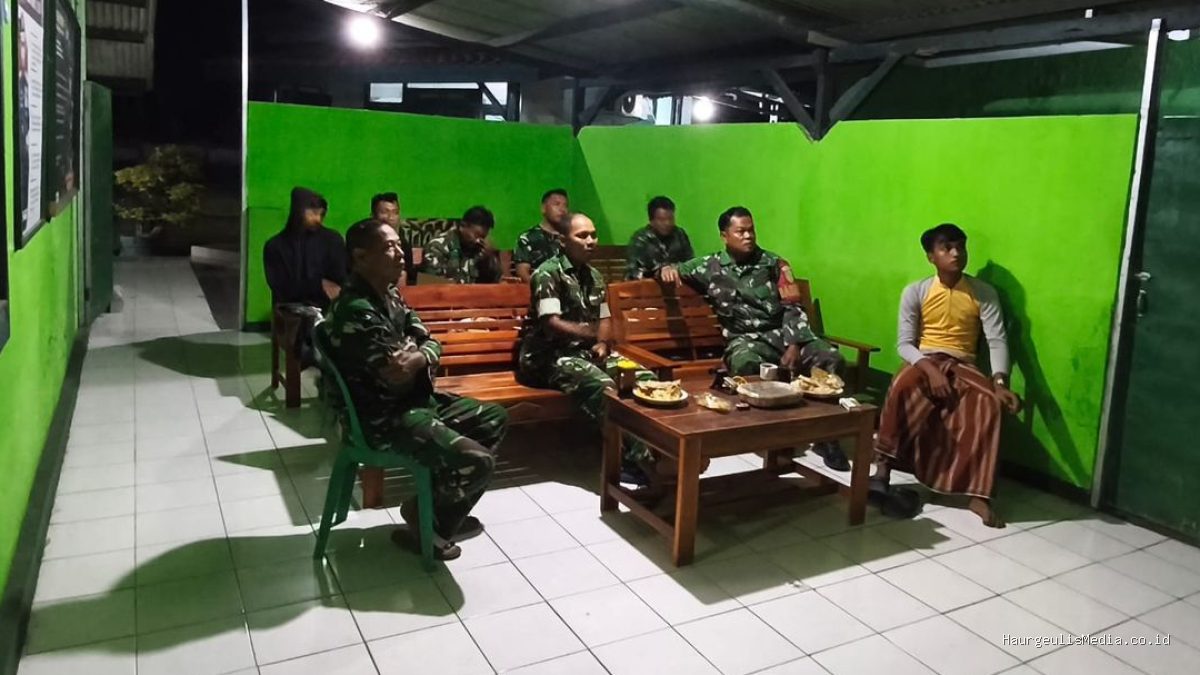 Koramil 1616 Kandanghaur Nobar Piala Dunia 2026: TNI & Masyarakat Bersatu