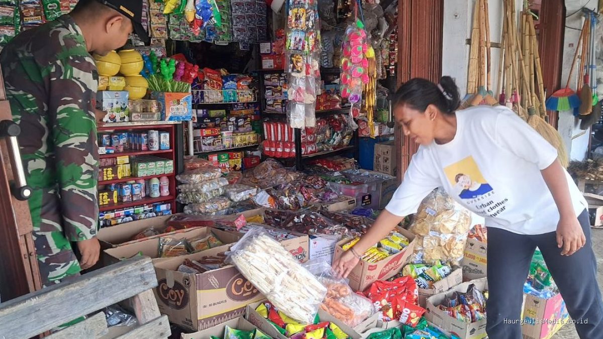 Koramil Krangkeng Pantau Pasar Singakerta: Harga Bawang & Daging Sapi Stabil Tinggi