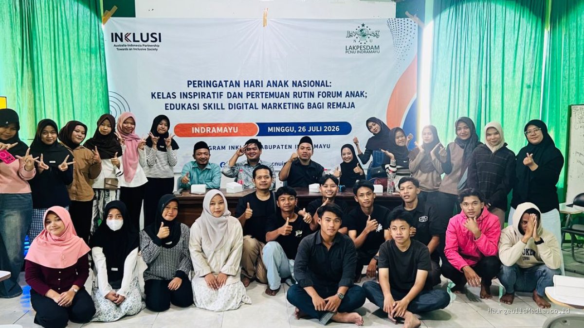 Lakpesdam PCNU Indramayu Bekali Forum Anak Skill Digital Marketing