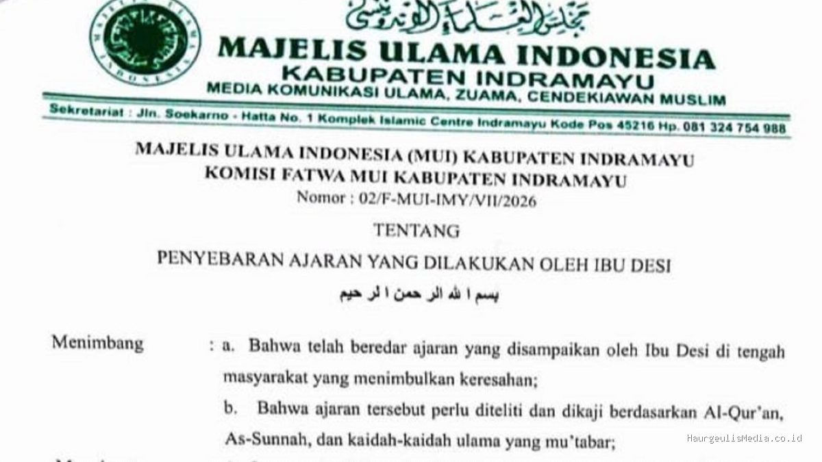 MUI Indramayu Nyatakan Ajaran Ibu Desi Menyimpang dari Islam
