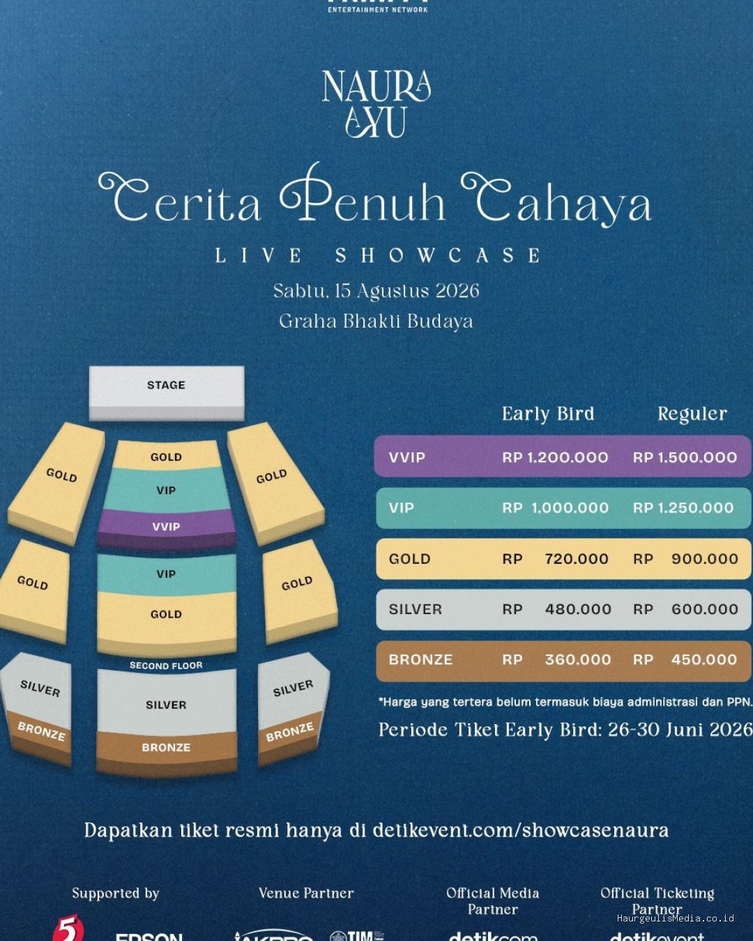 Tiket Naura Ayu “Cerita Penuh Cahaya Live Showcase”