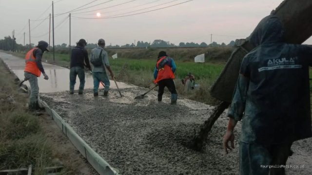 Proyek Siluman di Jalan Pesawahan Desa Sukamelang Indramayu?