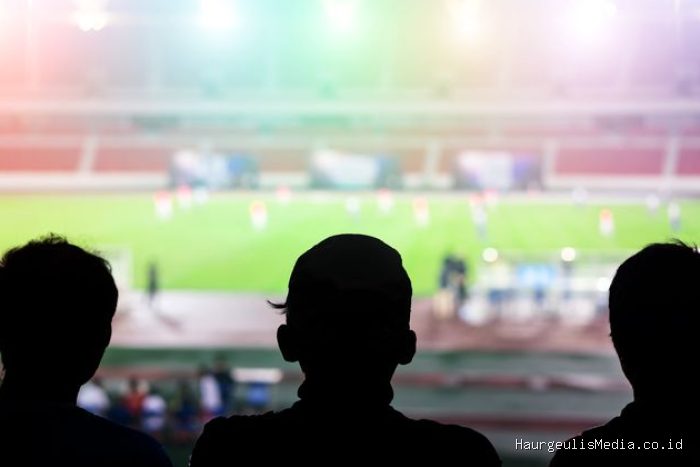 Ilustrasi menonton piala dunia