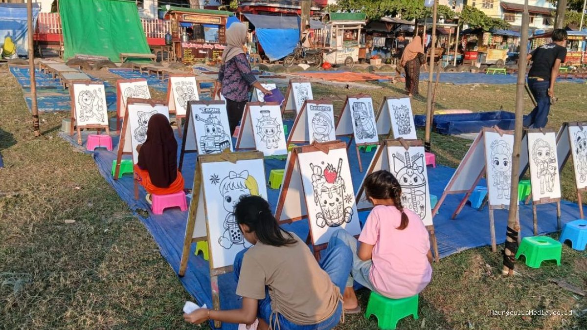 Wahana Melukis Styrofoam Haurgeulis: Magnet Baru Semua Usia