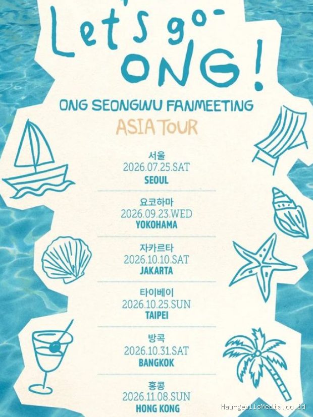 Poster fanmeeting Ong Seong Woo 'Let's go-ONG di kancah Asia.