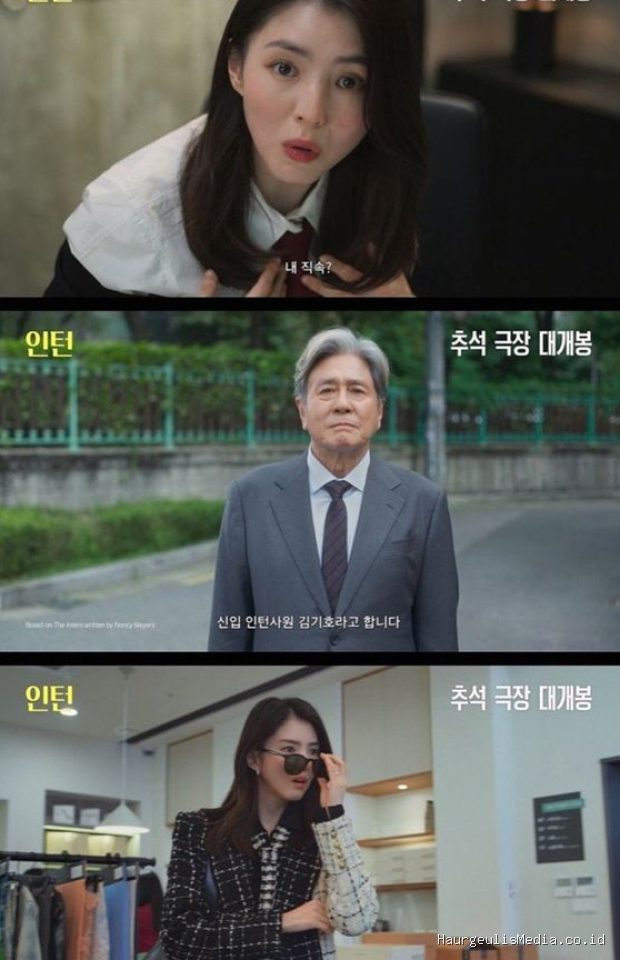 Cuplikan teaser film The Intern versi Korea/ Foto: instagram.com/eyesmag