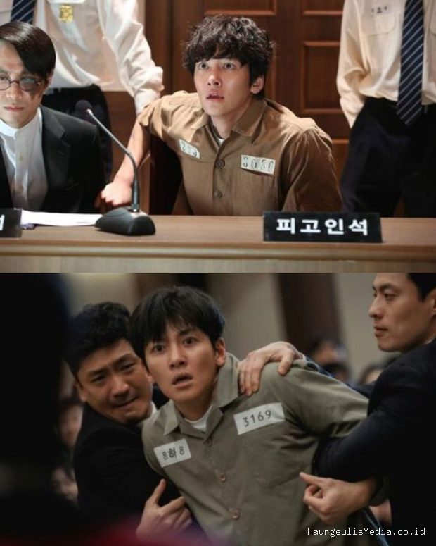 Potret adegan film 'Fabricated City'dan drama 'The Manipulated' yang menampilkan transformasi Ji Chang Wook sebagai pemeran utama.