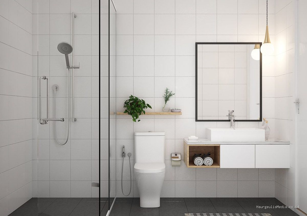 Ide Desain Kamar Mandi Minimalis dengan Tanaman Hias agar Segar