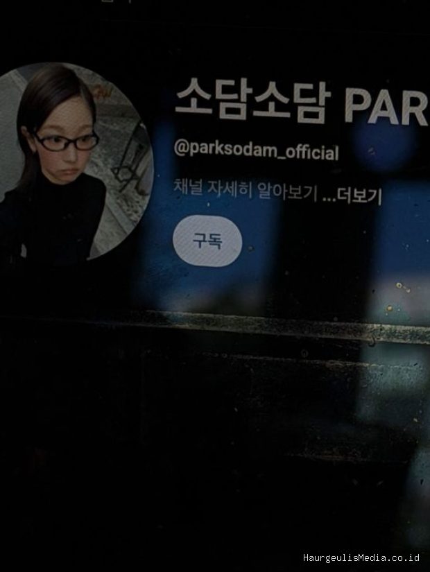 Park So Dam menciptakan kesan autentik di awal pembukaan kanal YouTube pribadinya dengan memakai nama aslinya sebagai nama pengguna.
