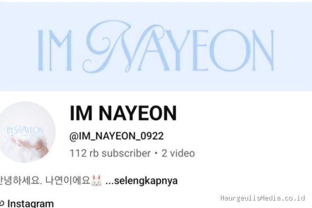 Nayeon memberikan kejutan lainnya tepat di hari ulangtahunnya dengan mempublikasikan kanal YouTube pribadi.